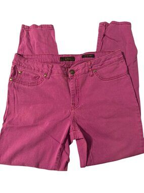 Jessica Simpson Purple Kiss Me Ankle Skinny Jeans Stretch Plus Size 31